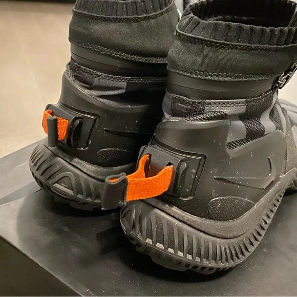 SOLD Nike NSW Gaiter Boot NikeLab Anthracite Black Orange AA0530 001 Men Size 10 - Picture 10 of 14